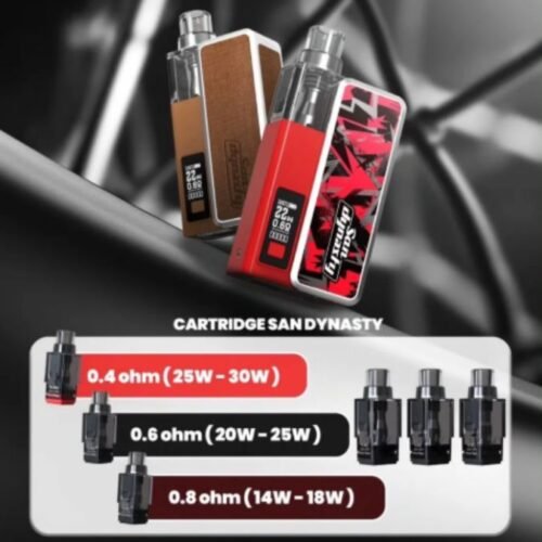 San Dynasty 小海豚 30W 小煙主機｜11色可選｜輕巧可換倉電子煙｜附空倉與配件